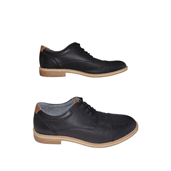 Goodfellow & Co Men's Black Derby Dress Shoe Size 10 - Picture 3 of 6